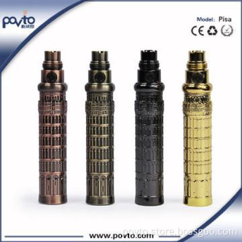 E cigarette pisa tower battery hot selling battery in Italy
